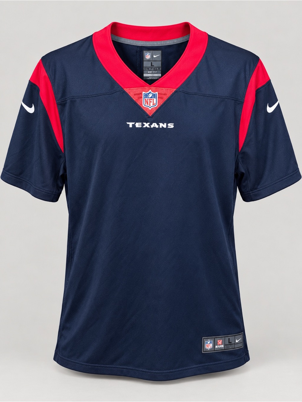 NFL Houston Texans Navy and Red Men's Jersey